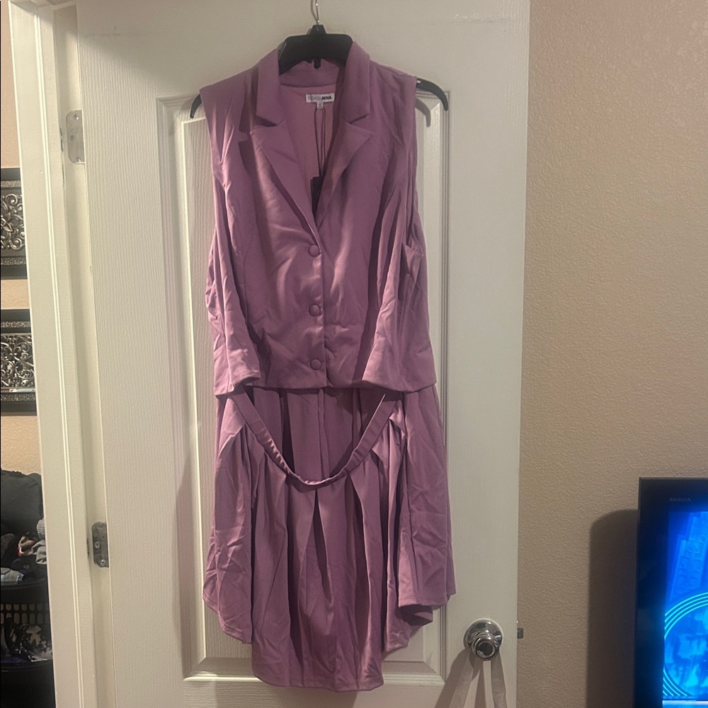 Fashion Nova Mauve High Low Dress